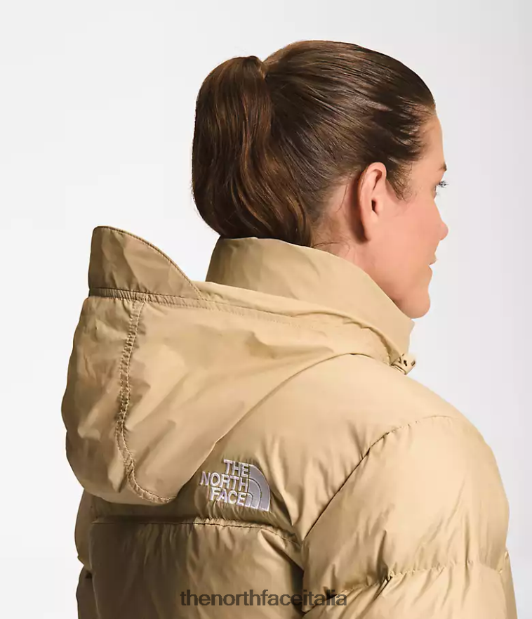 The North Face vestiario 460N8D731 pietra kaki donne Giacca nuptse retrò del 1996