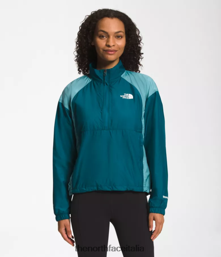 The North Face vestiario 460N8D1017 corallo blu delle acque della barriera corallina donne pullover adrenalina 2000
