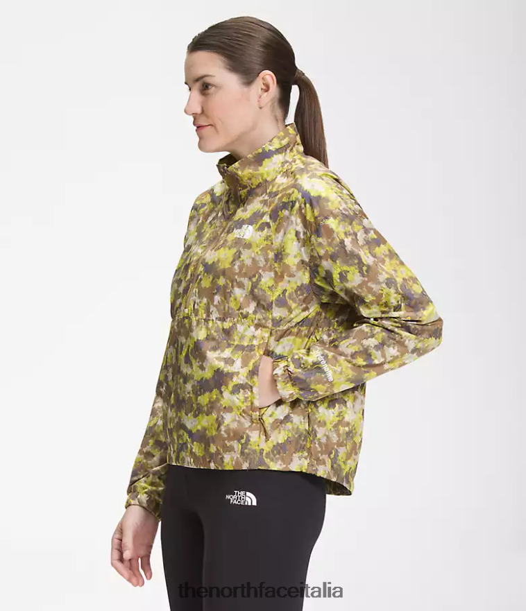 The North Face vestiario 460N8D1020 stampa camp puntinata marrone utilitario donne pullover adrenalina 2000