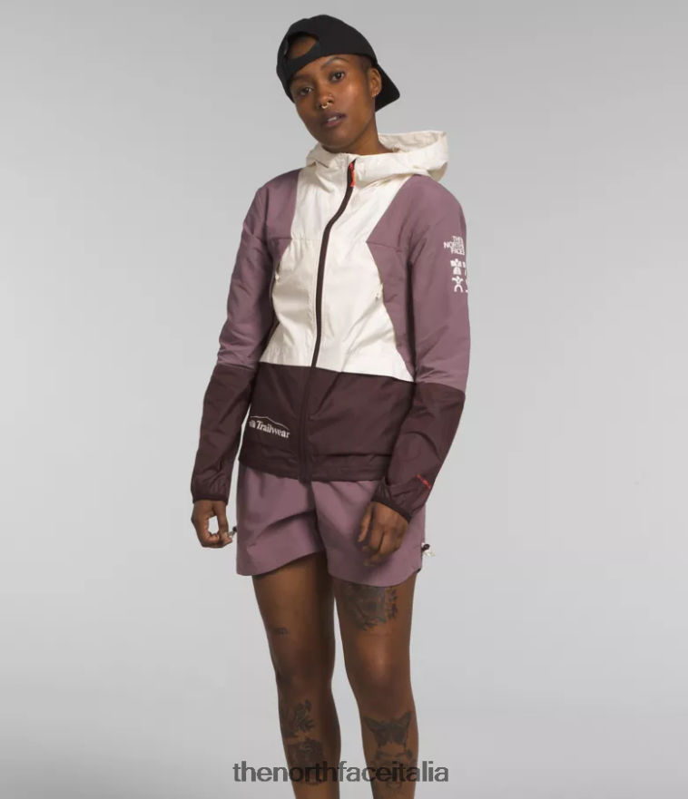 The North Face vestiario 460N8D317 gardenia bianco/grigio fulvo donne giacca da trailwear con fischietto
