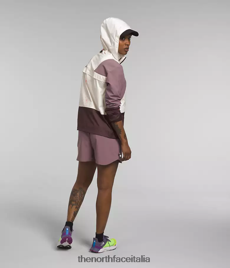 The North Face vestiario 460N8D317 gardenia bianco/grigio fulvo donne giacca da trailwear con fischietto