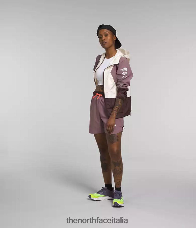 The North Face vestiario 460N8D317 gardenia bianco/grigio fulvo donne giacca da trailwear con fischietto