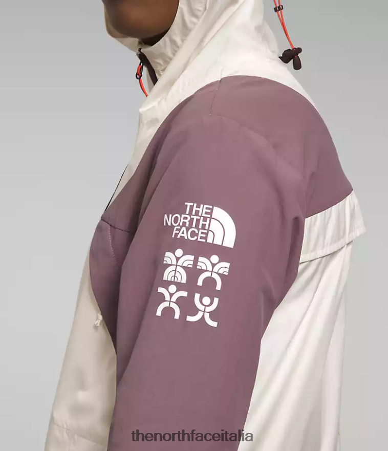 The North Face vestiario 460N8D317 gardenia bianco/grigio fulvo donne giacca da trailwear con fischietto