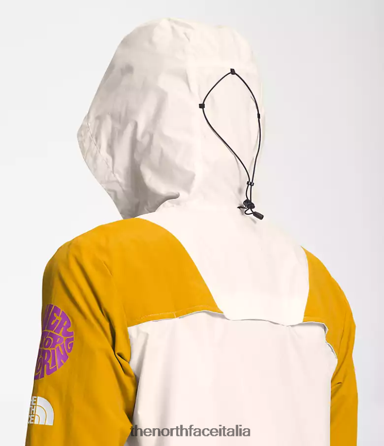The North Face vestiario 460N8D318 giallo arrowwood/bianco gardenia/tnf nero donne giacca da trailwear con fischietto