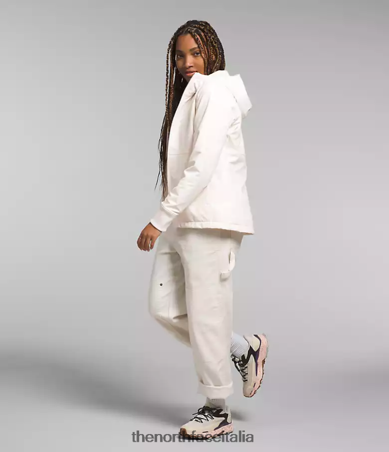 The North Face vestiario 460N8D330 gardenia bianca donne Felpa con cappuccio Shelbe Raschel