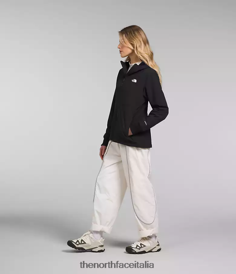 The North Face vestiario 460N8D331 grazie nero donne Felpa con cappuccio Shelbe Raschel