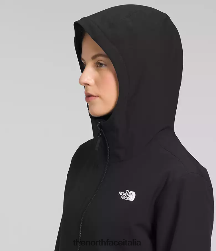 The North Face vestiario 460N8D331 grazie nero donne Felpa con cappuccio Shelbe Raschel