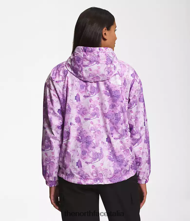 The North Face vestiario 460N8D673 stampa colorante tonale fiore di cactus viola donne giacca hydrenaline lunghezza 2000-25''