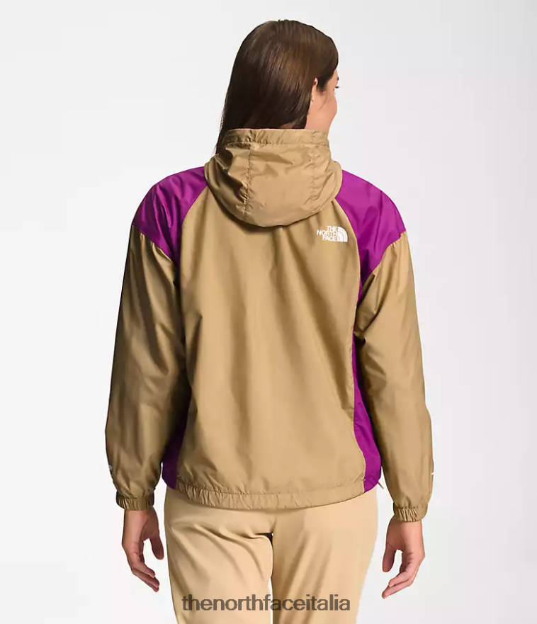 The North Face vestiario 460N8D674 pietra kaki/fiore di cactus viola/gardenia bianca donne giacca hydrenaline lunghezza 2000-25''