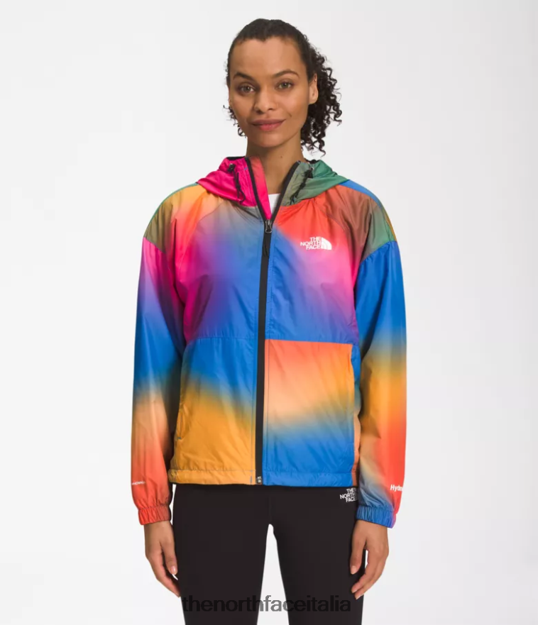 The North Face vestiario 460N8D675 stampa sfumata blu super sonica donne giacca hydrenaline lunghezza 2000-25''