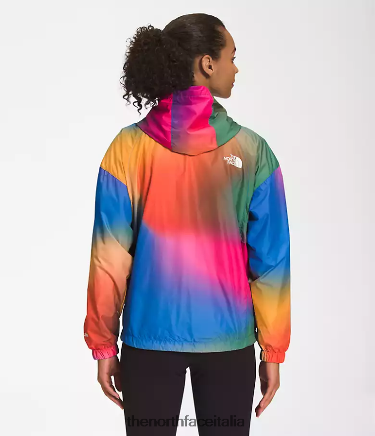 The North Face vestiario 460N8D675 stampa sfumata blu super sonica donne giacca hydrenaline lunghezza 2000-25''