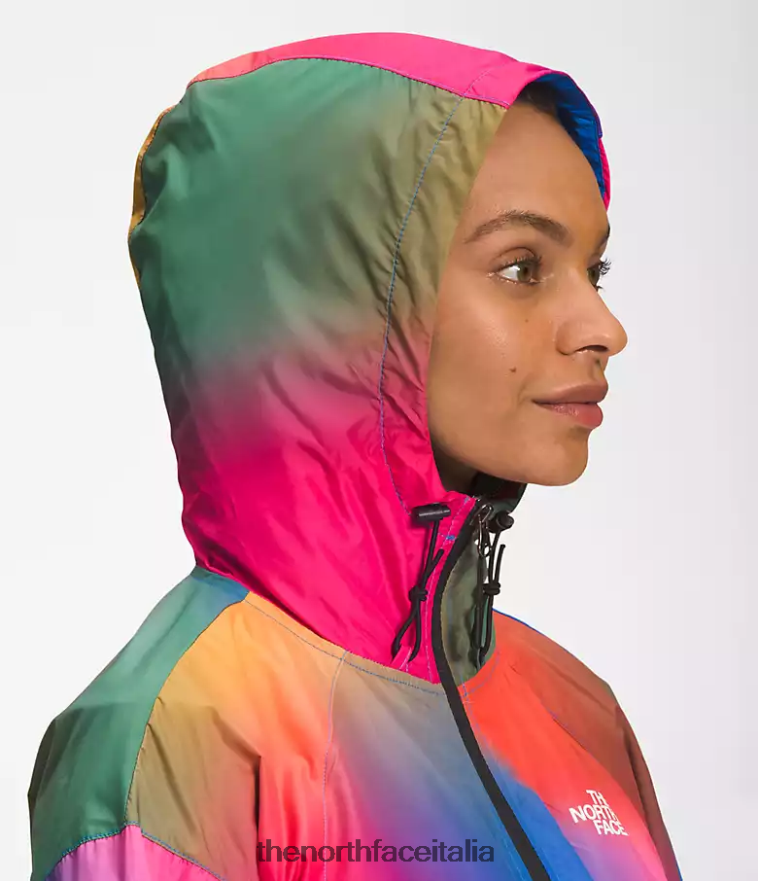 The North Face vestiario 460N8D675 stampa sfumata blu super sonica donne giacca hydrenaline lunghezza 2000-25''