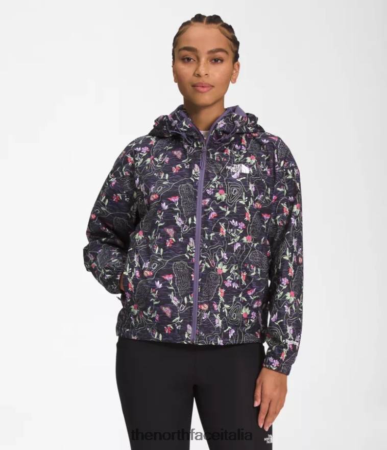 The North Face vestiario 460N8D676 tnf stampa iwd nera donne giacca hydrenaline lunghezza 2000-25''