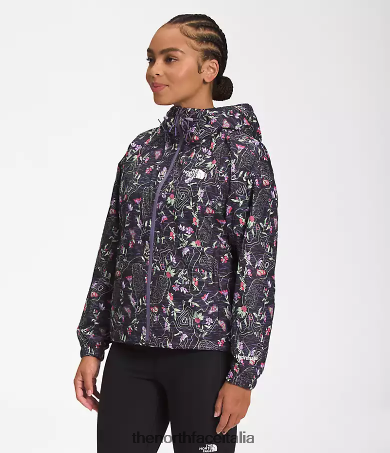 The North Face vestiario 460N8D676 tnf stampa iwd nera donne giacca hydrenaline lunghezza 2000-25''