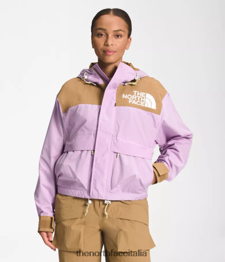 The North Face vestiario 460N8D940 lupino/marrone utile donne 86 giacca corta da montagna hi-tek low-fi