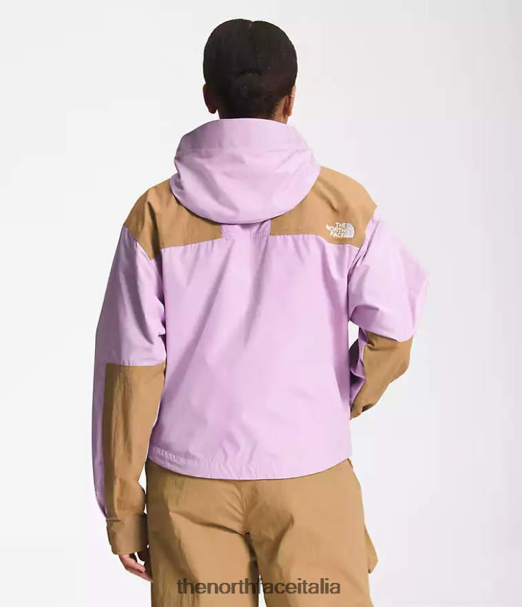 The North Face vestiario 460N8D940 lupino/marrone utile donne 86 giacca corta da montagna hi-tek low-fi