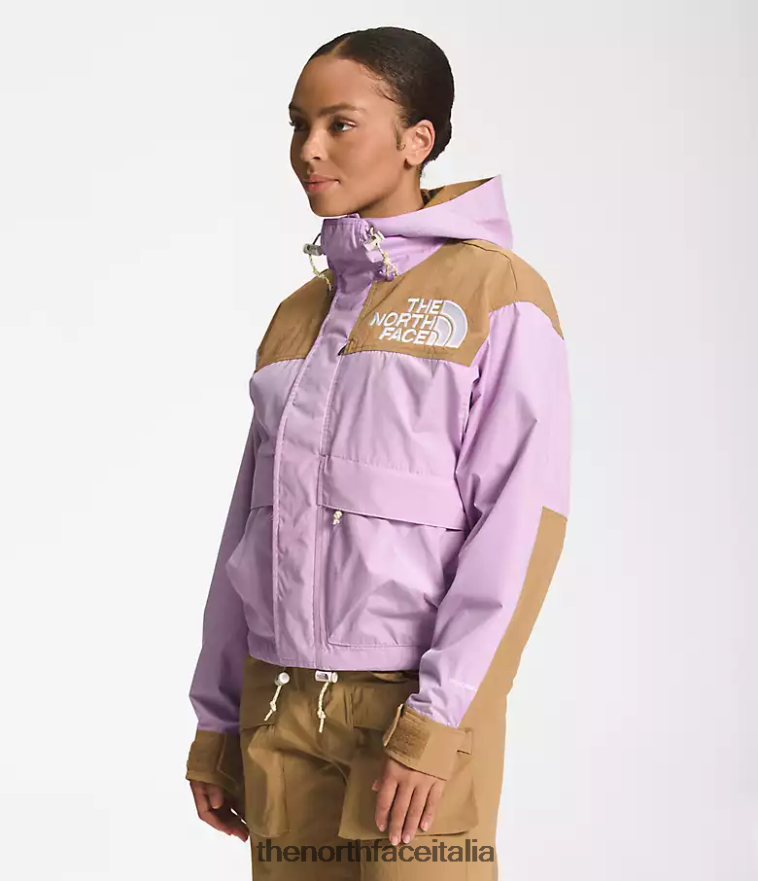 The North Face vestiario 460N8D940 lupino/marrone utile donne 86 giacca corta da montagna hi-tek low-fi