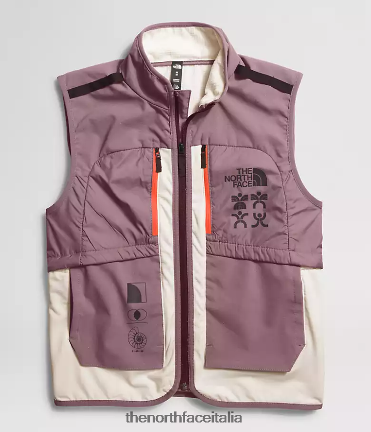 The North Face vestiario 460N8D1141 gardenia bianco/grigio fulvo donne gilet flash caldo invernale da trailwear
