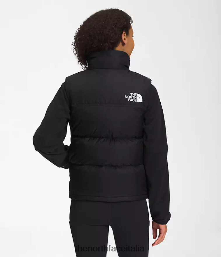 The North Face vestiario 460N8D429 tnf riciclato nero donne Gilet retrò nuptse del 1996