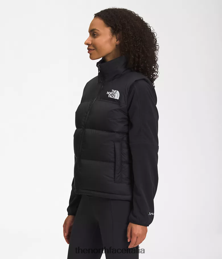 The North Face vestiario 460N8D429 tnf riciclato nero donne Gilet retrò nuptse del 1996