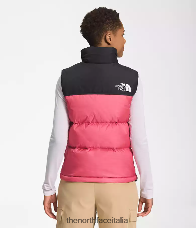 The North Face vestiario 460N8D430 rosa cosmo donne Gilet retrò nuptse del 1996