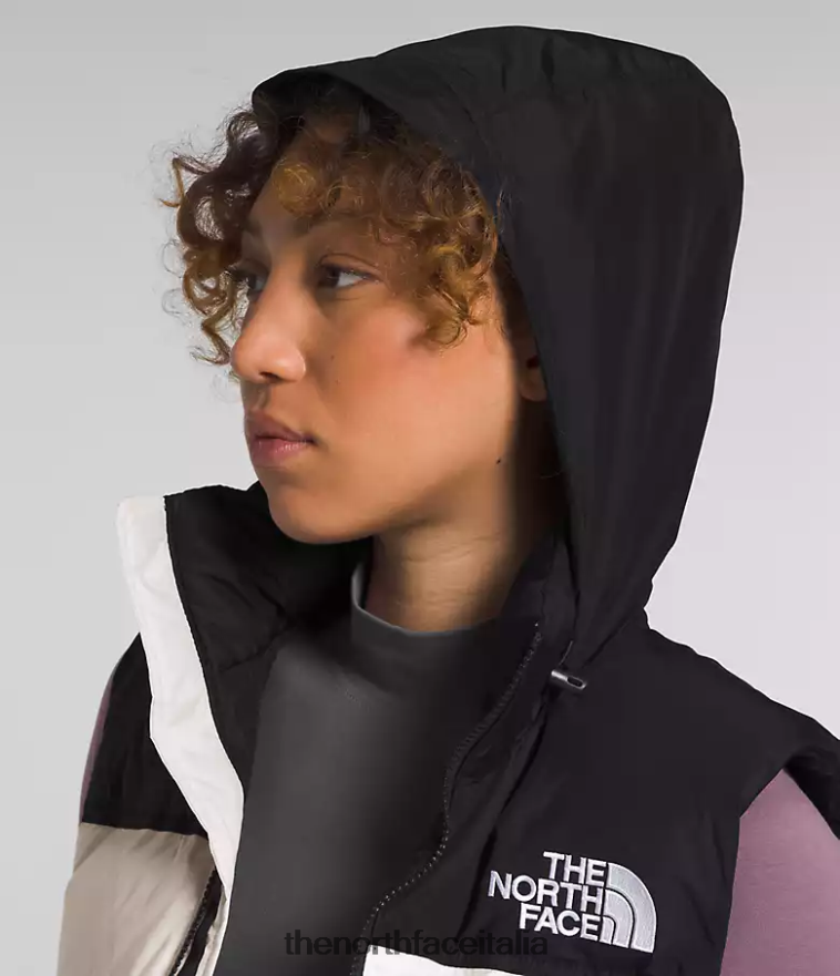 The North Face vestiario 460N8D431 gardenia bianco/tnf nero donne Gilet retrò nuptse del 1996