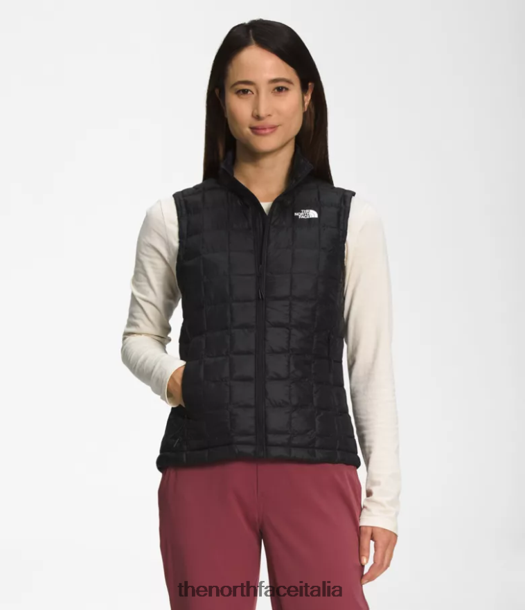 The North Face vestiario 460N8D511 grazie nero donne gilet ecologico Thermoball 2.0