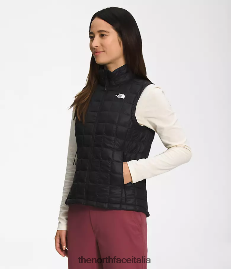 The North Face vestiario 460N8D511 grazie nero donne gilet ecologico Thermoball 2.0