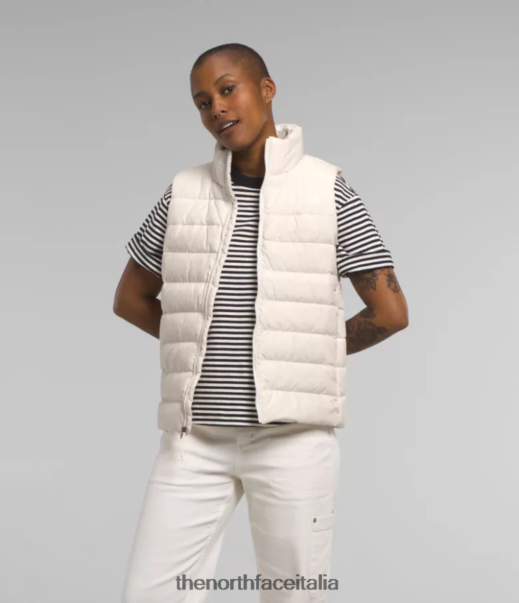 The North Face vestiario 460N8D615 gardenia bianca donne gilet aconcagua 3