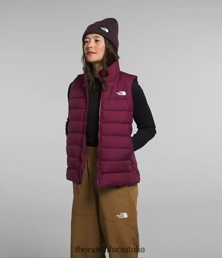 The North Face vestiario 460N8D617 boysenberry donne gilet aconcagua 3