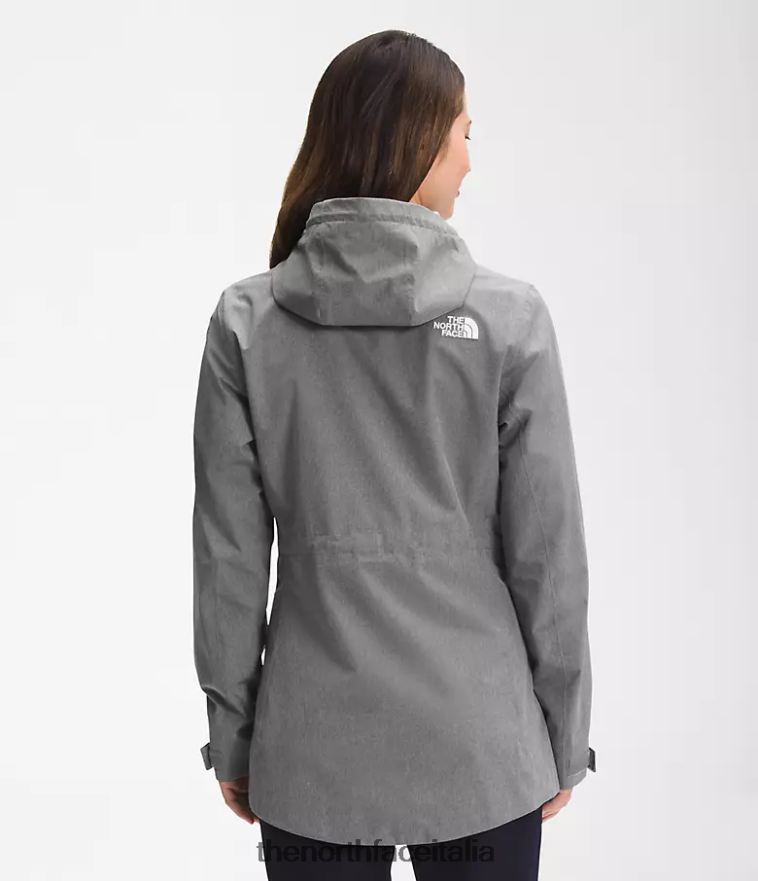 The North Face vestiario 460N8D1227 tnf grigio erica medio donne giacca antipioggia City Breeze