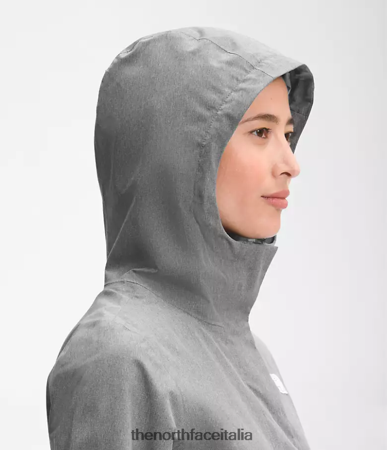 The North Face vestiario 460N8D1227 tnf grigio erica medio donne giacca antipioggia City Breeze