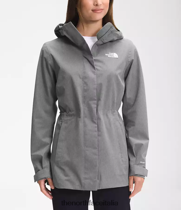The North Face vestiario 460N8D1227 tnf grigio erica medio donne giacca antipioggia City Breeze