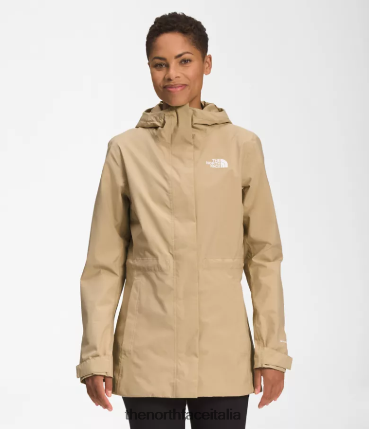 The North Face vestiario 460N8D1228 pietra kaki donne giacca antipioggia City Breeze
