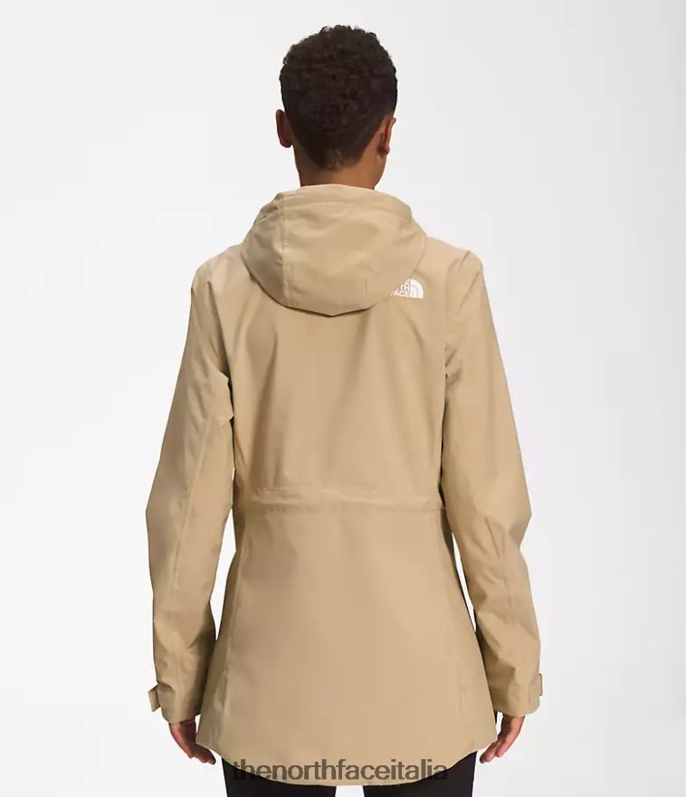 The North Face vestiario 460N8D1228 pietra kaki donne giacca antipioggia City Breeze