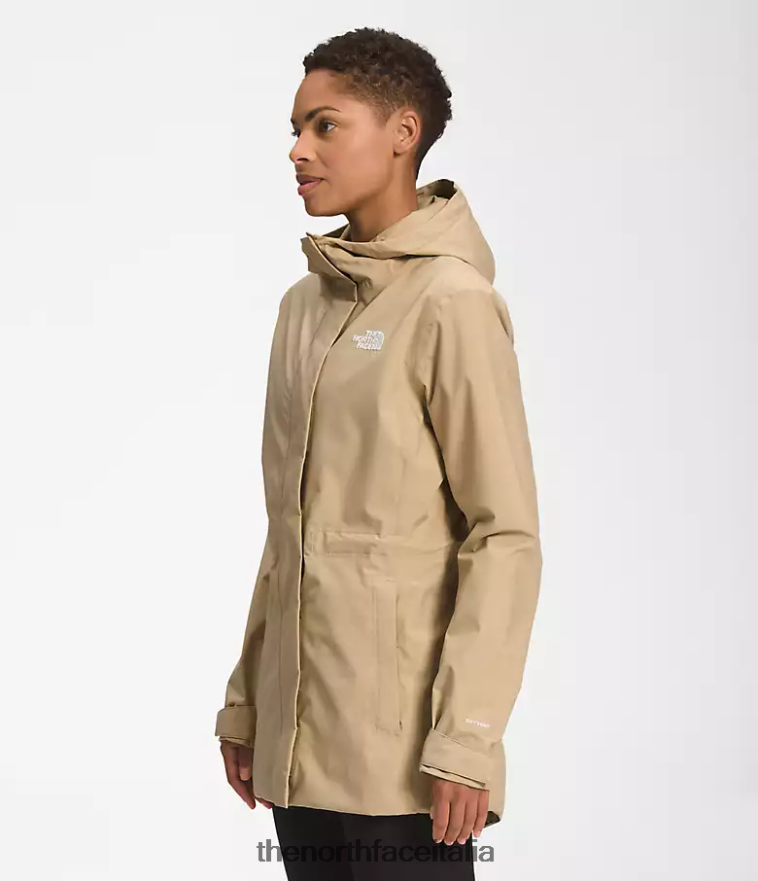 The North Face vestiario 460N8D1228 pietra kaki donne giacca antipioggia City Breeze