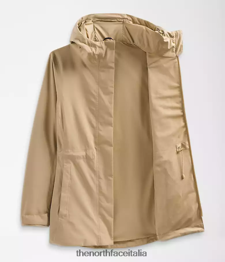 The North Face vestiario 460N8D1228 pietra kaki donne giacca antipioggia City Breeze
