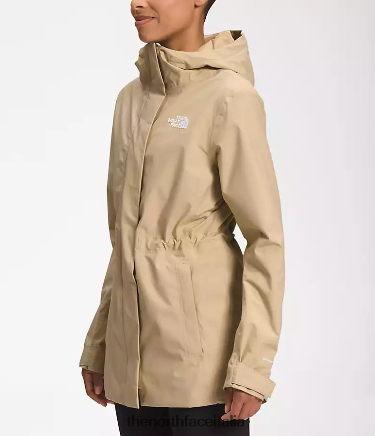 The North Face vestiario 460N8D1228 pietra kaki donne giacca antipioggia City Breeze