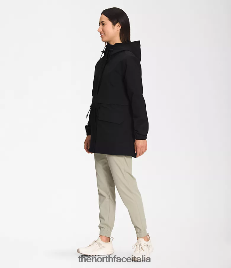 The North Face vestiario 460N8D1284 grazie nero donne Giacca antipioggia pratica M66