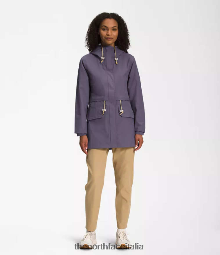 The North Face vestiario 460N8D1285 ardesia lunare donne Giacca antipioggia pratica M66