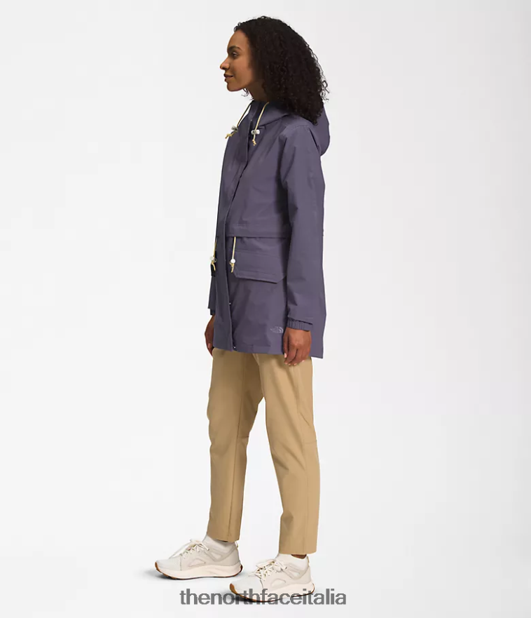 The North Face vestiario 460N8D1285 ardesia lunare donne Giacca antipioggia pratica M66