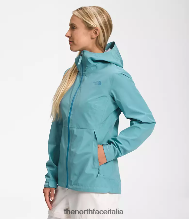 The North Face vestiario 460N8D1318 acque della barriera corallina donne giacca dryzzle futurelight