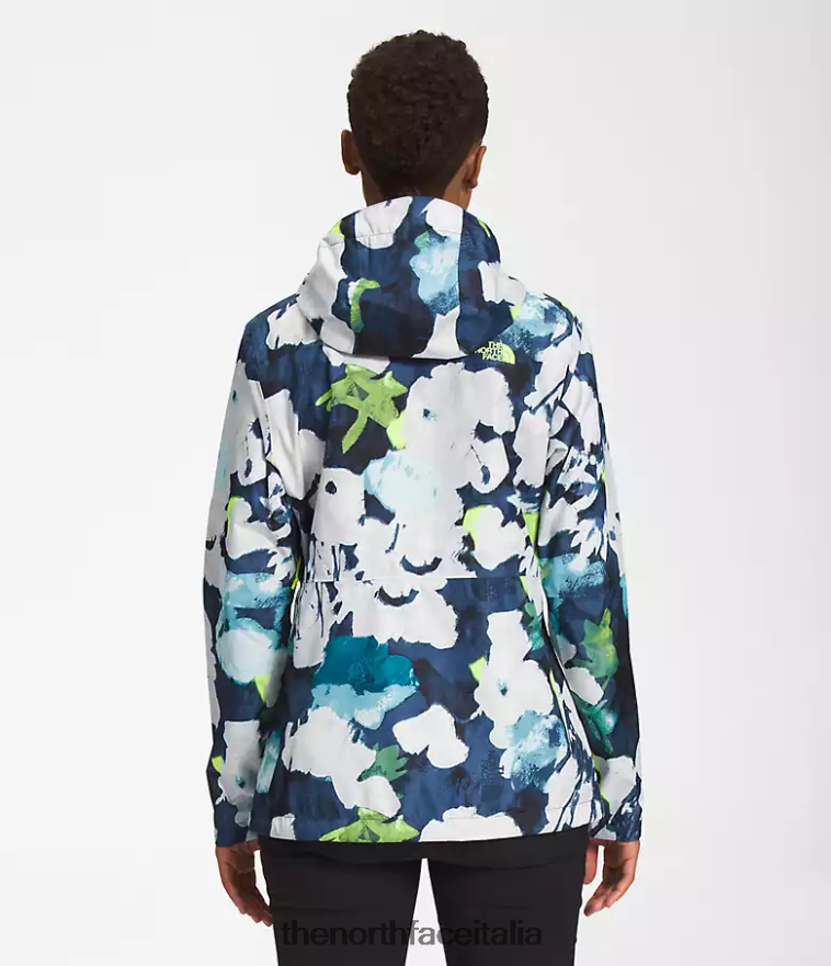 The North Face vestiario 460N8D328 stampa floreale astratta blu navy smm donne giacca alta vista