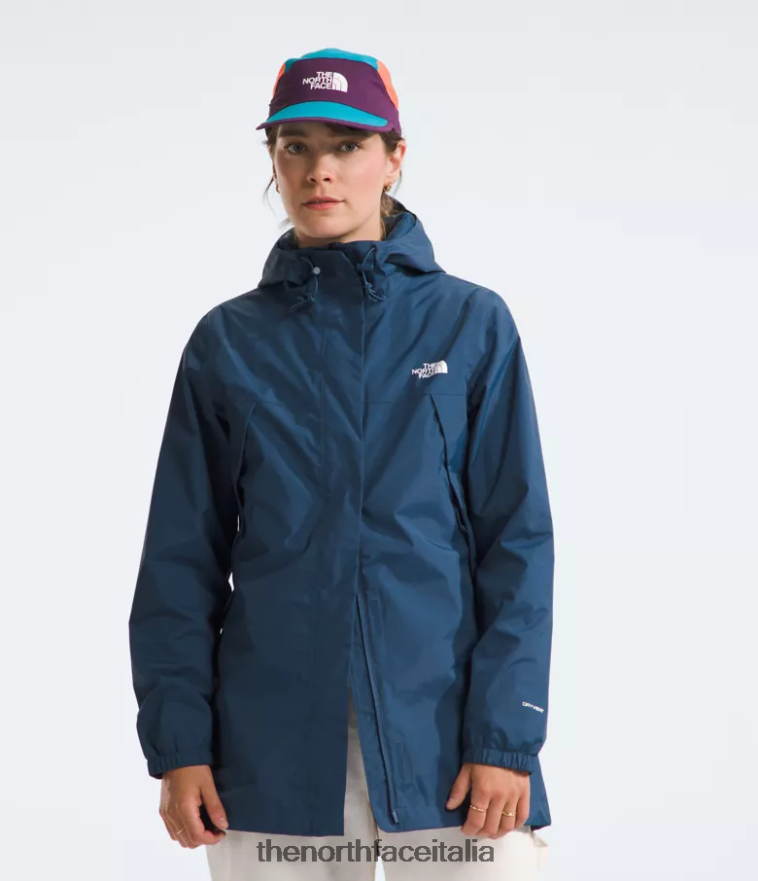 The North Face vestiario 460N8D49 blu ombroso donne parka antora
