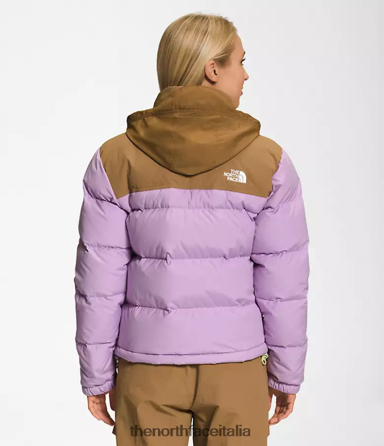 The North Face vestiario 460N8D1015 lupino/marrone utile donne 92 giacca low-fi hi-tek nuptse