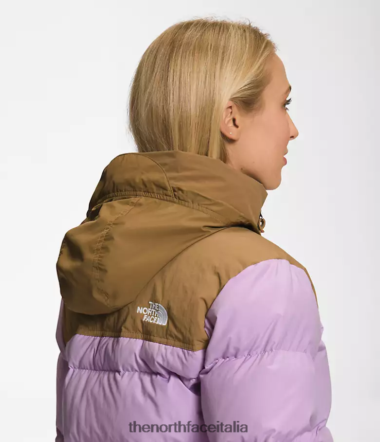 The North Face vestiario 460N8D1015 lupino/marrone utile donne 92 giacca low-fi hi-tek nuptse