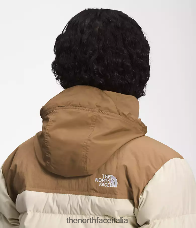 The North Face vestiario 460N8D1016 ghiaia/marrone pratico donne 92 giacca low-fi hi-tek nuptse