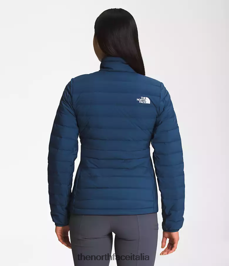 The North Face vestiario 460N8D1084 blu ombroso donne Piumino elasticizzato Belleview
