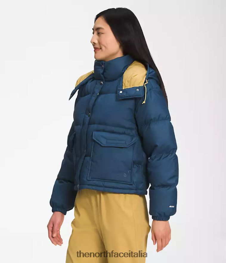 The North Face vestiario 460N8D237 blu ombroso donne Piumino corto 71 sierra
