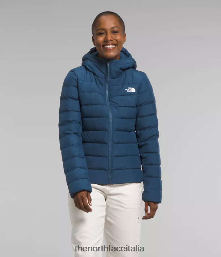 The North Face vestiario 460N8D369 blu ombroso donne Felpa con cappuccio Aconcagua 3